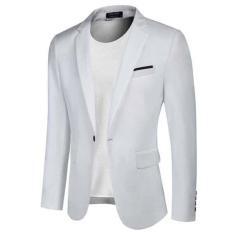 COOFANDY White Men’s Slim Fit One Button Blazer – Buy Online at AbmarketX