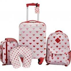 Travelers Club 5 Piece Kids’ Luggage Set, Hearts – Buy Online at AbmarketX