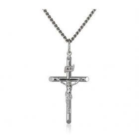 Amazon Essentials Men’s Silver Crucifix Necklace – Buy Online at AbmarketX