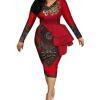 iooiooi Women’s Long Sleeve Dashiki Bodycon Dress – Buy Online at AbmarketX