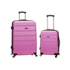 Rockland Melbourne Lightweight Expandable Hardside Spinner Wheel Luggage – Pink – Buy Online at AbmarketX