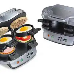 Hamilton Beach Dual Breakfast Sandwich Maker with Timer – Buy Online at AbmarketX