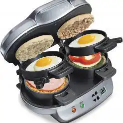 Hamilton Beach Dual Breakfast Sandwich Maker with Timer – Buy Online at AbmarketX