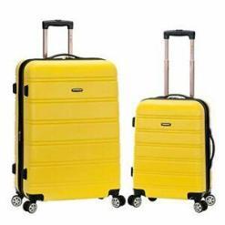 Rockland Melbourne Lightweight Expandable Hardside Spinner Wheel Luggage – Pink – Buy Online at AbmarketX