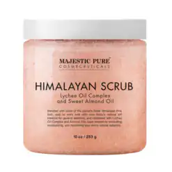 Majestic Pure Himalayan Salt Body Scrub with Lychee Oil – Buy Online at AbmarketX
