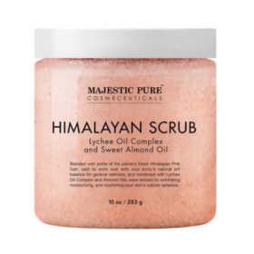 Majestic Pure Himalayan Salt Body Scrub with Lychee Oil – Buy Online at AbmarketX