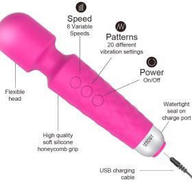 SENDRY Wand Massager – Rose – Buy Online at AbmarketX