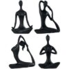 OwMell 4-Piece Ceramic Yoga Pose Figurine Set – Buy Online at AbmarketX