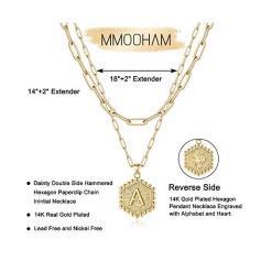 M MOOHAM Dainty Gold Necklace – Buy Online at AbmarketX