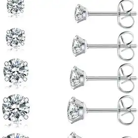 Wssxc 6 Pairs Hypoallergenic Stud Earrings Set – Buy Online at AbmarketX
