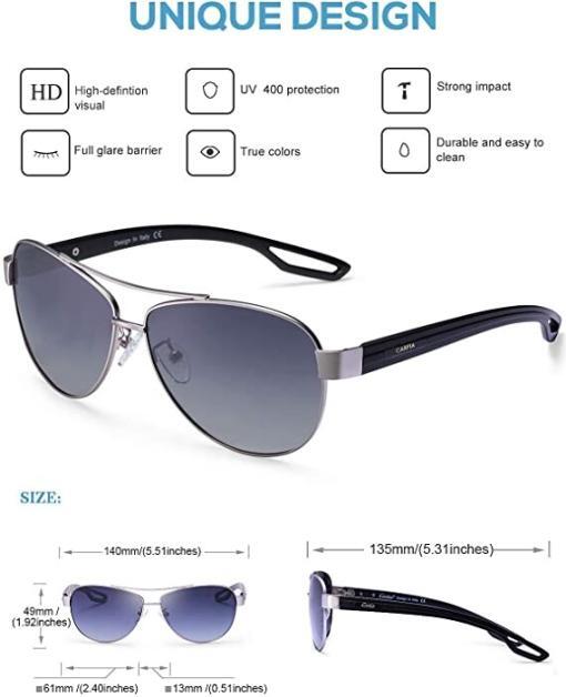 CARFIA CA3210 Polarized Women’s Sunglasses – UV400 - Image 4