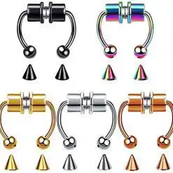 WITUONE 16G Magnetic Horseshoe Nose Rings – Buy Online at AbmarketX
