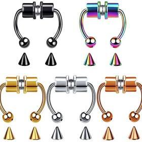 WITUONE 16G Magnetic Horseshoe Nose Rings – Buy Online at AbmarketX