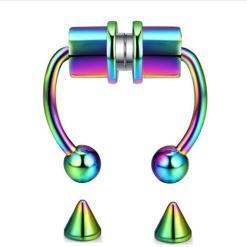 WITUONE 16G Magnetic Horseshoe Nose Rings – Buy Online at AbmarketX