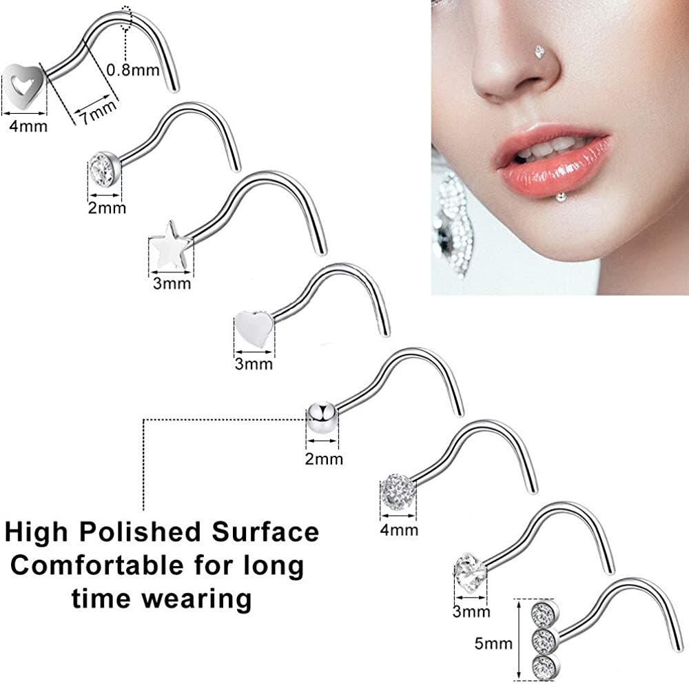 ONESING 35–70 PCS 18G/20G Nose Rings Set – Buy Online at AbmarketX