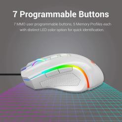 Redragon M602 RGB Wired Gaming Mouse – White – Buy Online at AbmarketX