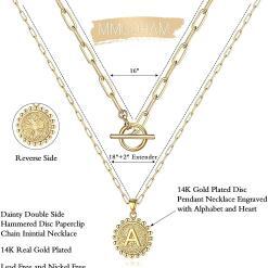 M MOOHAM Dainty Gold Necklace – Buy Online at AbmarketX