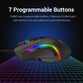 Redragon M602 RGB Wired Gaming Mouse – Black – Buy Online at AbmarketX