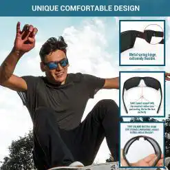 TOREGE TR24 Sports Polarized Sunglasses – Unisex – Buy Online at AbmarketX