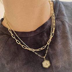 M MOOHAM Dainty Gold Necklace – Buy Online at AbmarketX