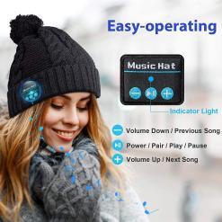 HANPURE Bluetooth Beanie V5.0 with Pom‑Pom – Buy Online at AbmarketX