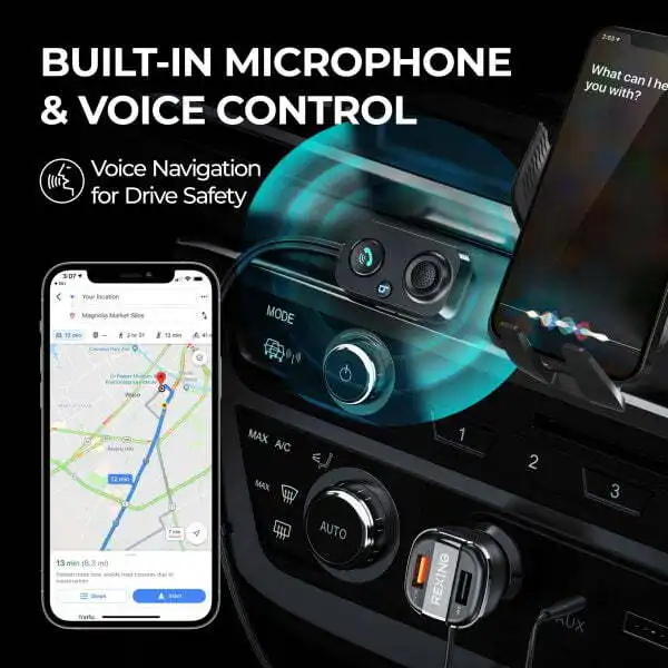 Rexing AUX2 Mini Bluetooth car Receiver – Buy Online at AbmarketX