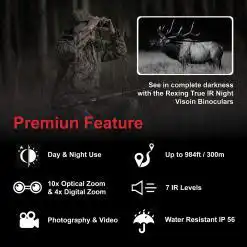 Rexing B1 Maverick Carbon Fiber Night Vision Goggles Binoculars – Buy Online at AbmarketX