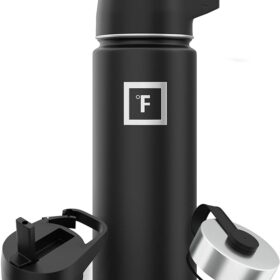 IRON °FLASK 18 oz Stainless Steel Water Bottle – Midnight Black – Buy Online at AbmarketX