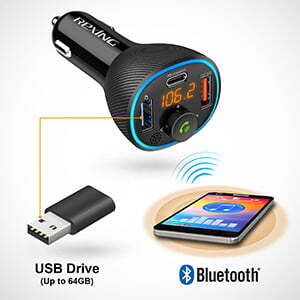 Rexing FM3 Bluetooth 5.0 FM Transmitter Car Charger – Buy Online at AbmarketX