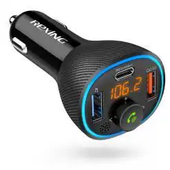 Rexing FM3 Bluetooth 5.0 FM Transmitter Car Charger – Buy Online at AbmarketX