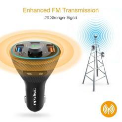 Rexing FM3 Bluetooth 5.0 FM Transmitter Car Charger – Buy Online at AbmarketX