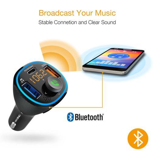 Rexing FM3 Bluetooth 5.0 FM Transmitter Car Charger - Image 3