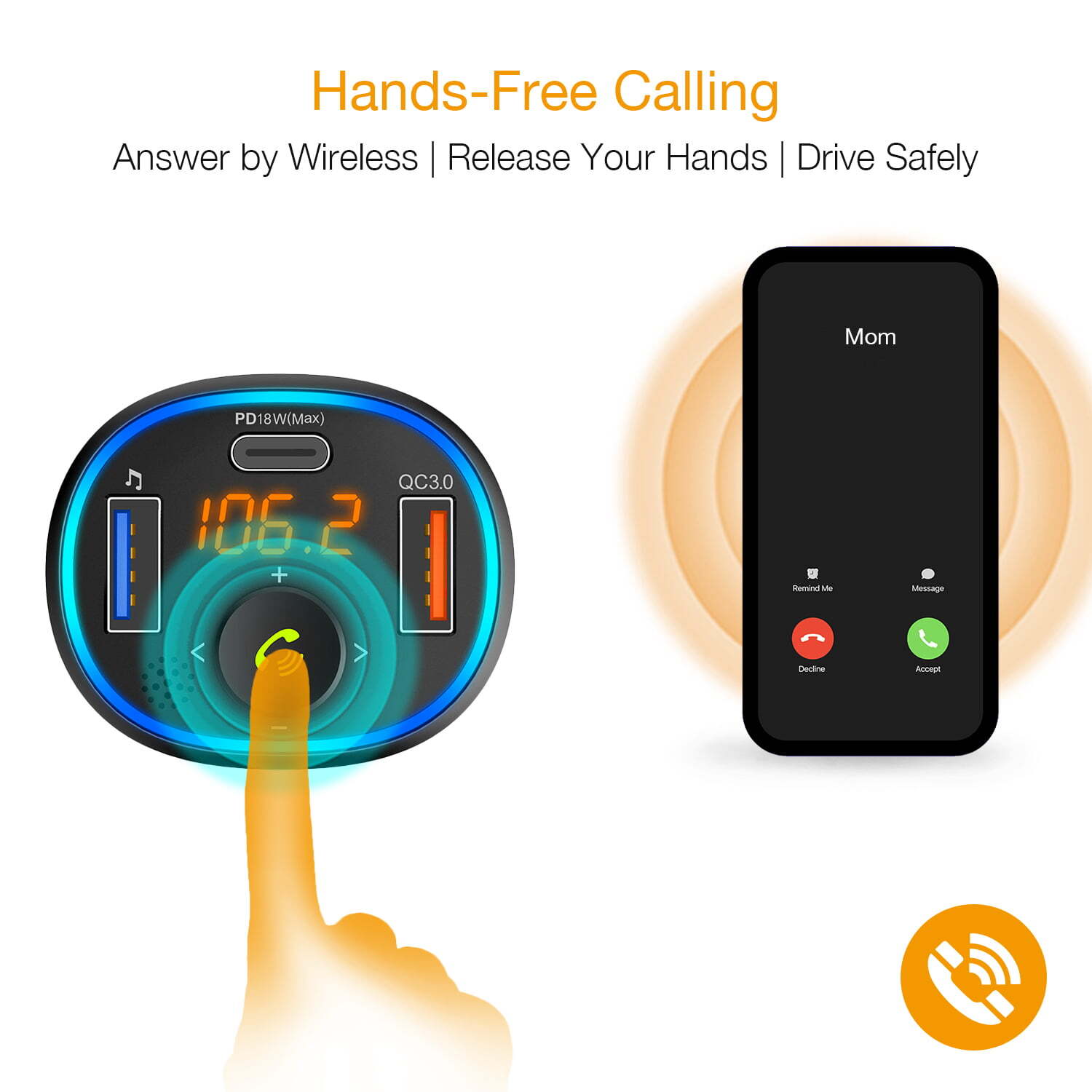 Rexing FM3 Bluetooth 5.0 FM Transmitter Car Charger – Buy Online at AbmarketX