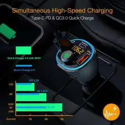Rexing FM3 Bluetooth 5.0 FM Transmitter Car Charger – Buy Online at AbmarketX