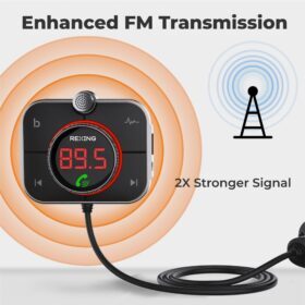 Rexing FMT2 Bluetooth 5.0 FM Transmitter Car Charger – Buy Online at AbmarketX