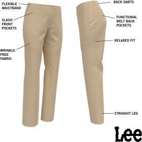 Lee Women’s Wrinkle-Free Relaxed Fit Straight Leg Pant – Buy Online at AbmarketX