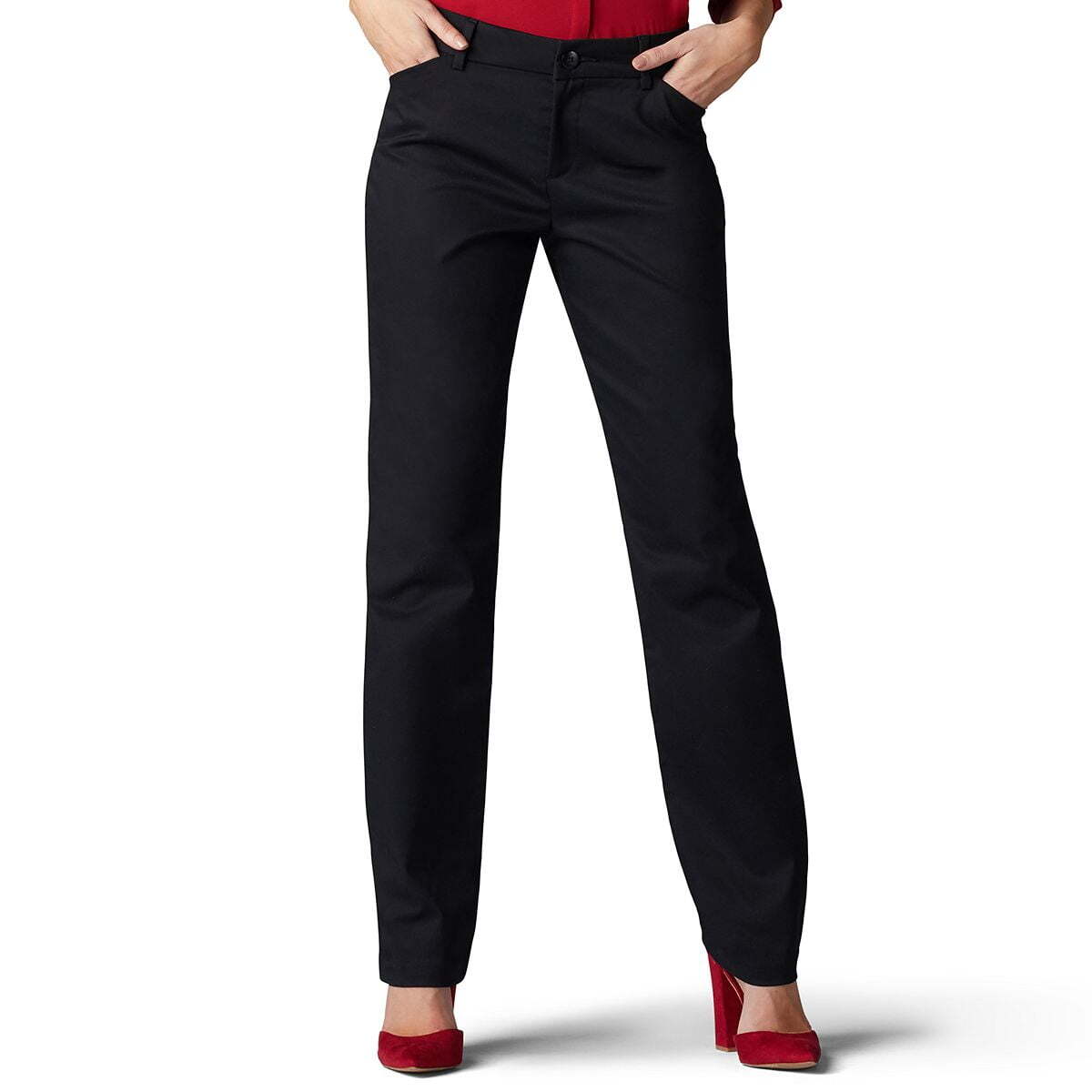 Lee Women’s Wrinkle-Free Relaxed Fit Straight Leg Pant – Buy Online at AbmarketX