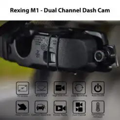 Rexing M1 10″ HD Dual‑Channel Mirror Dash Cam – Buy Online at AbmarketX