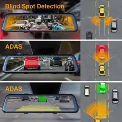 Rexing M2 Smart BSD ADAS Dual Mirror Dash Cam – Buy Online at AbmarketX
