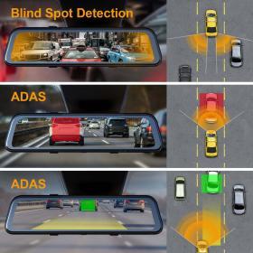 Rexing M2 Smart BSD ADAS Dual Mirror Dash Cam – Buy Online at AbmarketX