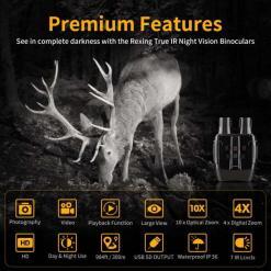 Alternative view of Rexing B1 Maverick Night Vision Goggles Binoculars