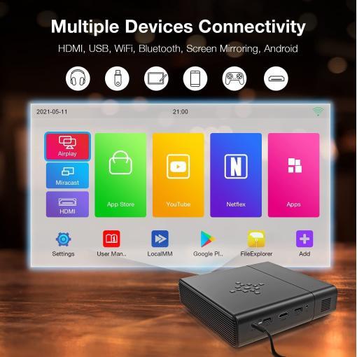 REXING PK2 Smart Projector Full HD 350 ANSI Lumens - Image 5