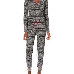 Mae Women’s Thermal Henley Pajama Set – Buy Online at AbmarketX