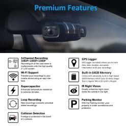 Rexing S1 Pro Enhanced 3‑Channel Dash Cam – Buy Online at AbmarketX