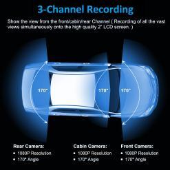 Rexing S1 Pro Enhanced 3‑Channel Dash Cam – Buy Online at AbmarketX