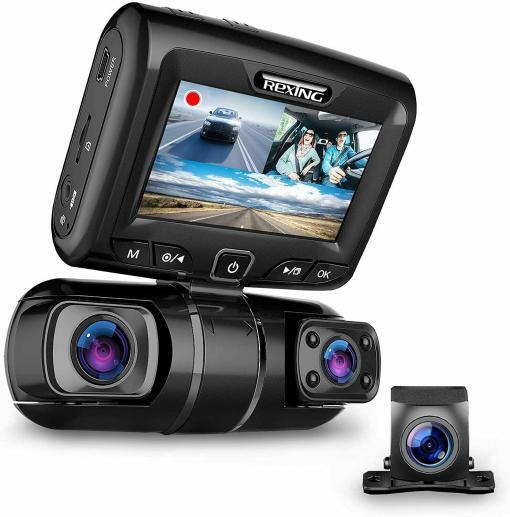 Rexing S1 3‑Channel Dash Cam