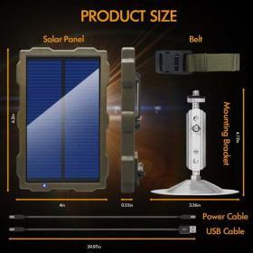 Rexing Universal 9W Solar Panel for Trail Cameras – Buy Online at AbmarketX