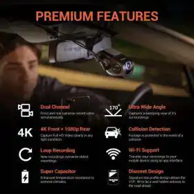 Rexing V1P 4K Dual‑Channel Dash Cam – Buy Online at AbmarketX