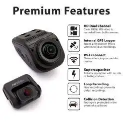 Rexing V1P Pro Dual 1080p Dash Cam with Wi-Fi & GPS – Buy Online at AbmarketX