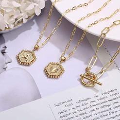 M MOOHAM Dainty Gold Necklace – Buy Online at AbmarketX